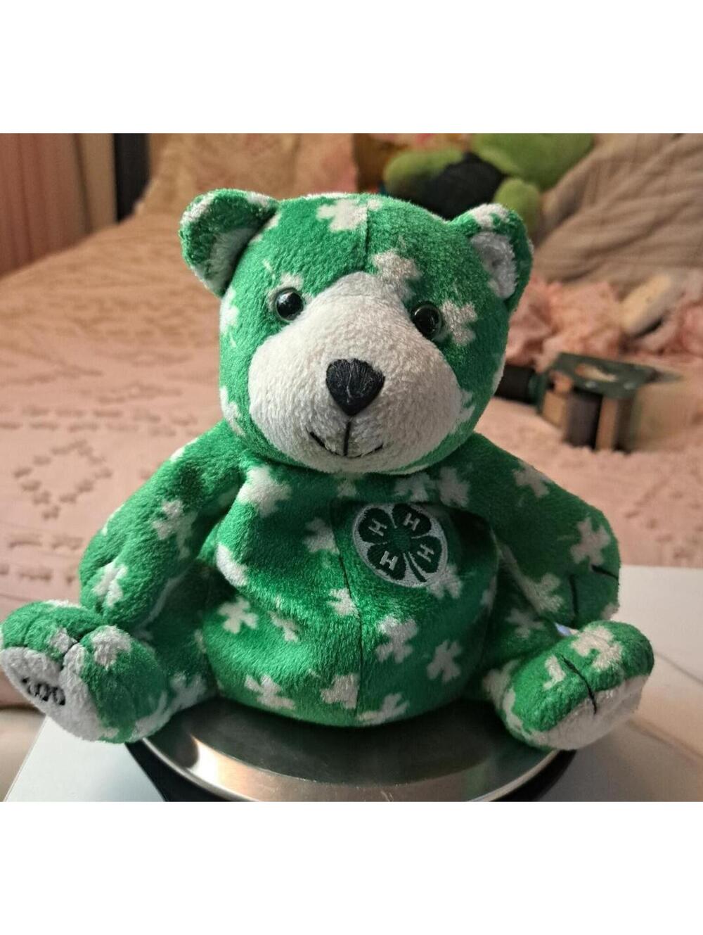 Vintage 2001 Glory Be Centennial 4-H Bear Bean Bag Plush Stuffed Animal